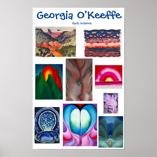 Poster Georgia O’Keeffe, Artwork, (Devant)