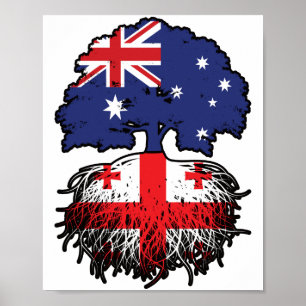 Poster Géorgie Australie Australie Australie racine d'arb
