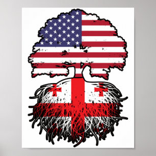 Poster Géorgie Géorgie Géorgie États-Unis d'Amérique