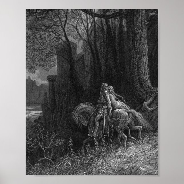 Poster Geraint Et Enid Se Rendre À Gustave Dore (Devant)