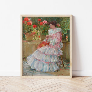 Poster Geraniums Childe Hassam
