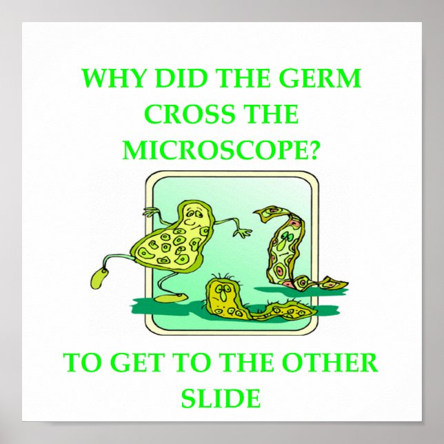 POSTER GERM BIOLOGY RESEARCH JOKE (Devant)