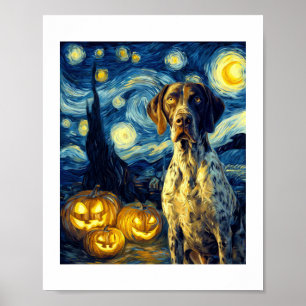 Poster German Shorthaired Pointer 1 Chien Mignon Hallowee