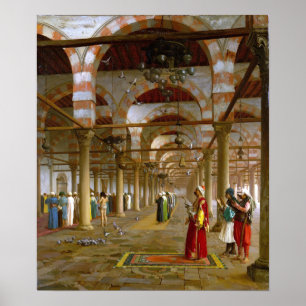 Poster Gérôme - Prière à la mosquée