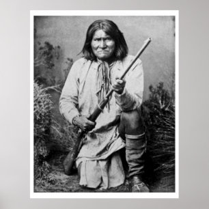 Poster Geronimo avec fusil 1886
