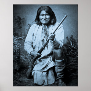 Poster Geronimo avec fusil 1886