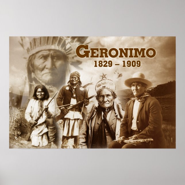 Poster Geronimo de la Chiricahua Apache (Devant)