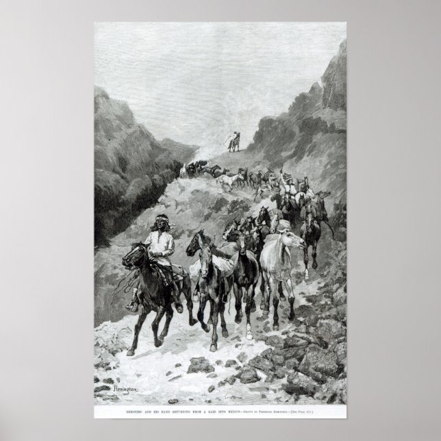 Poster Geronimo et son groupe (Devant)