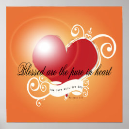 Poster - Gesegnet sind die reinen in Herz Matthew
