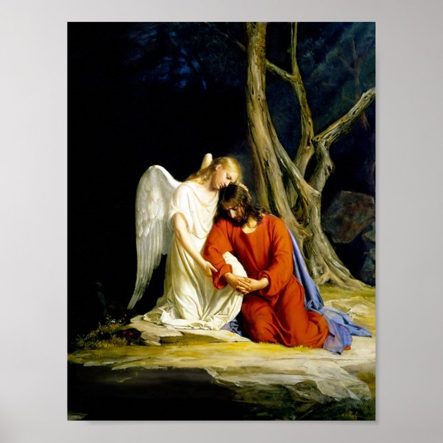 Poster Gethsemane par Carl Bloch (Devant)