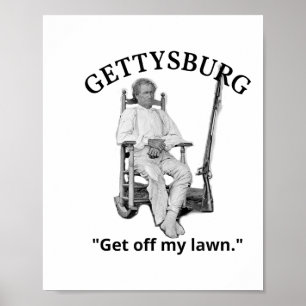 Poster Gettysburg John Burns Citation de guerre civile am