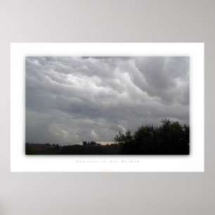 Poster Gewitter dans den Marken