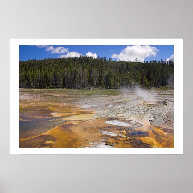 Poster Geyser dans le parc national de Yellowstone (Devant)