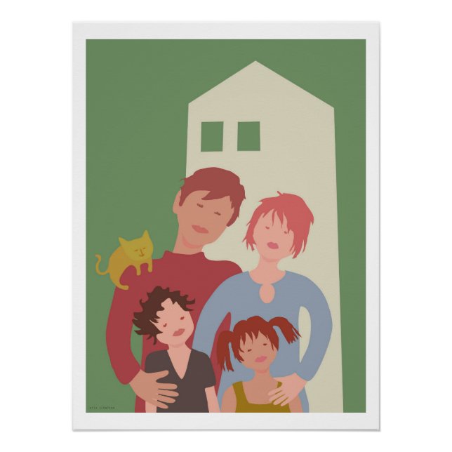 poster gezin (Vorderseite)