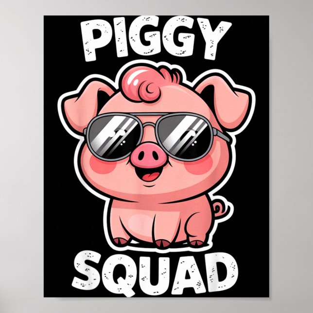 Poster Ggy Squad G Wearing Sungles As Animal Funny Farmer (Devant)