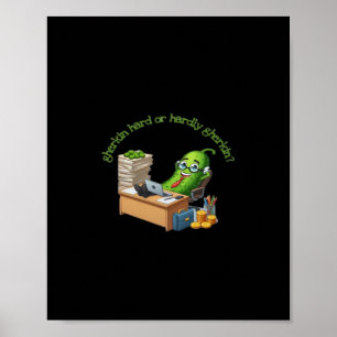 Poster Gherkin dur ou difficilement Gherkin