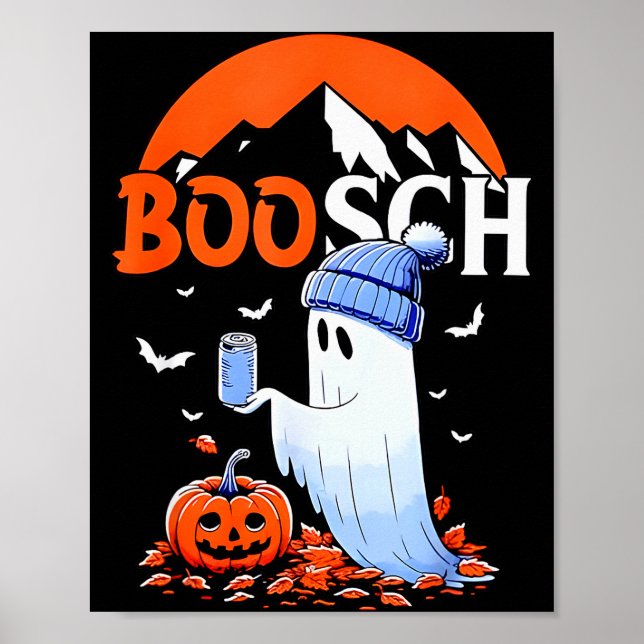 Poster Ghost Boosch Beer Halloween  (Devant)