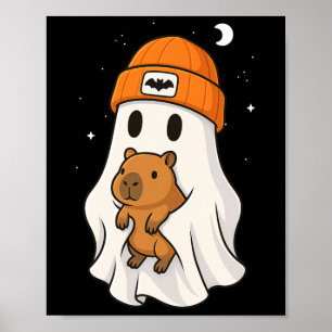 Poster Ghost Capybara Halloween Amoureux des animaux Been