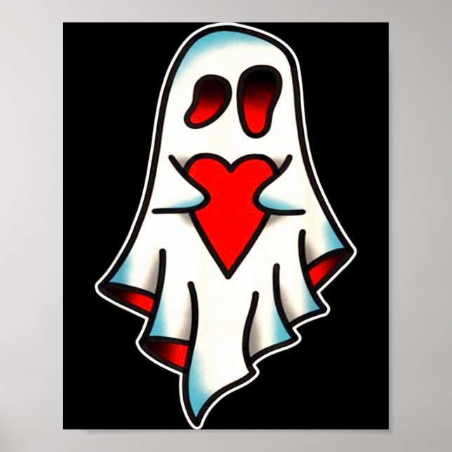 Poster Ghost Lover Heart  (Devant)