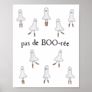 Poster Ghost Pas De Boo-rée Llet Danseuse Éffrayante Hall