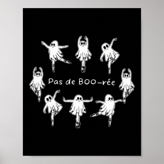 Poster Ghost Pas De Boo-rée Llet Danseuse Éffrayante Hall (Devant)