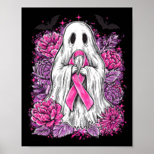 Poster Ghost Ribbon Sensibilisation au cancer du sein Hal