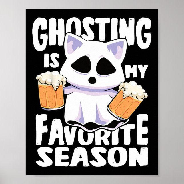 Poster Ghosting Est Ma Saison Favorite Halloween Femme Ch (Devant)
