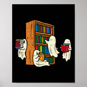 Poster Ghosts Lecture Livres Enseignant Halloween Bibliot