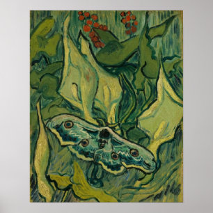 Poster Giant Peacock Moth Vincent van Gogh 1889 Small