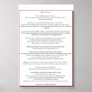 Poster Gibran On Love