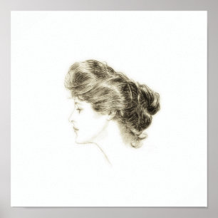 Poster Gibson Girl Profile