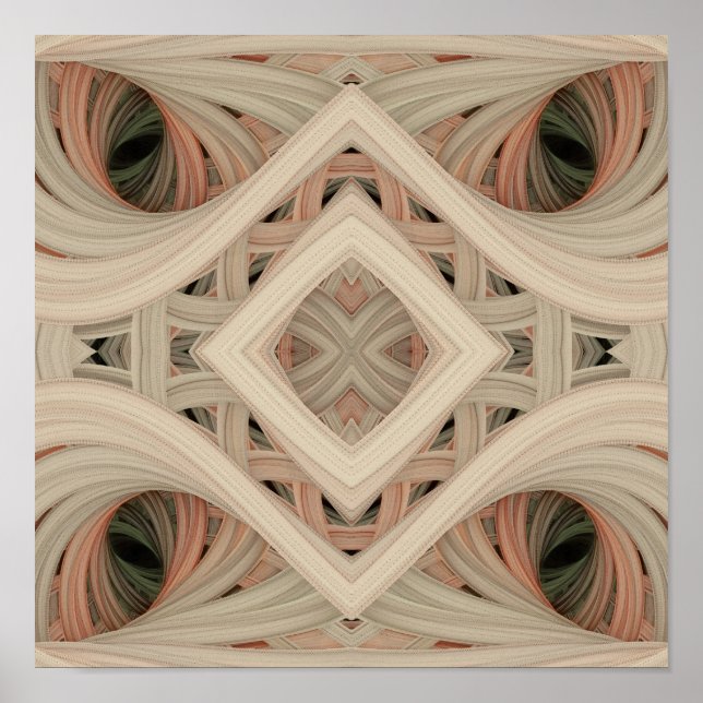 Poster Giddy Gossypium 12" x 12" (Devant)