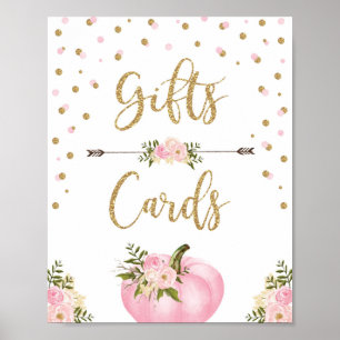 Poster Gifts & Cards Girl Pumpkin Birthday Baby Shower