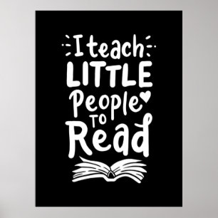 Poster Gifts Teacher I Teach Little People To Read
