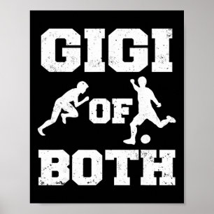 Poster Gigi à la fois en athlétisme et en football Course