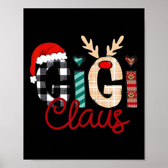 Poster Gigi Claus Reindeer Noël (Devant)
