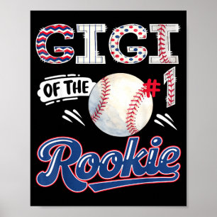 Poster Gigi de Rookie Baseball fête garçon 1er anniversai