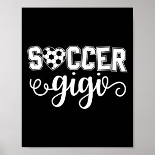 Poster Gigi grand-mère de football passionnée de sport An