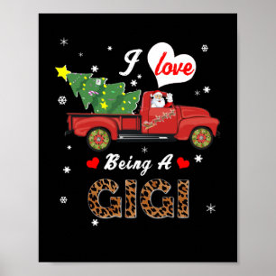 Poster Gigi Lover J'Aime Être Un Gigi Arbre De Noël