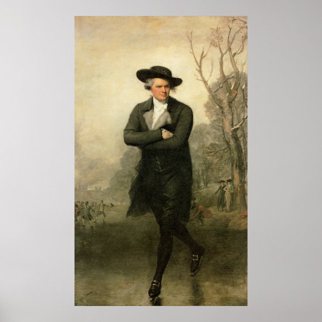 Poster Gilbert Stuart Le Patineur William Grant Portrait (Devant)