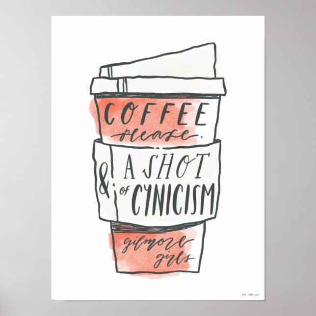 Poster Gilmore Girls | Café S'Il Vous Plaît (Devant)