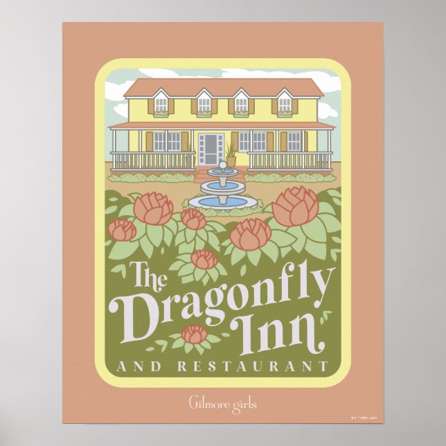 Poster Gilmore Girls | Le Dragonfly Inn & Restaurant (Devant)