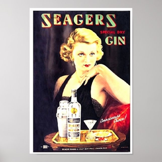 Poster Gin de Seager (Devant)