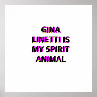 Poster Gina Linetti Brooklyn 99 Esprit animal