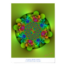 Gingezel Garden Greens Abstrait