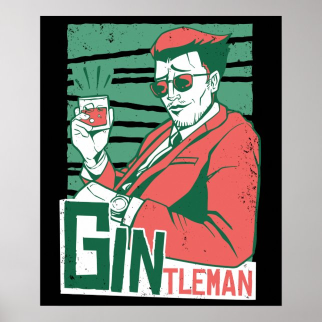 Poster Gintleman Gin Lovers (Devant)