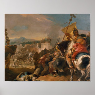 Poster Giovanni Battista Tiepolo - La capture de Carthage