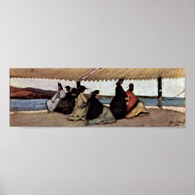Poster Giovanni Fattori - La Rotonde des Palmieri (Devant)