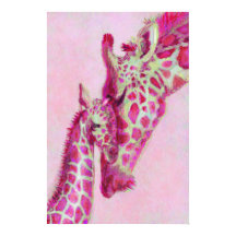 girafe rose