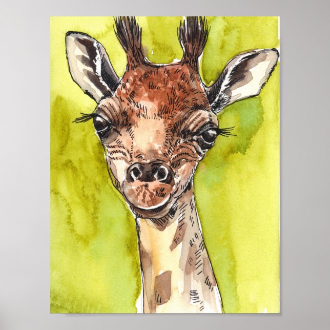 Poster Giraffe (Devant)